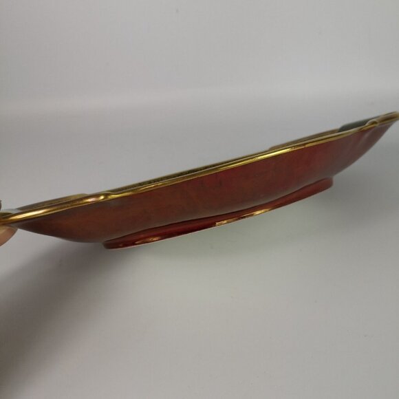 VINTAGE CARLTON WARE ROUGE ROYALE Japanese Mikado SERVING DISH 1930s ART DECO - Picture 14 of 16